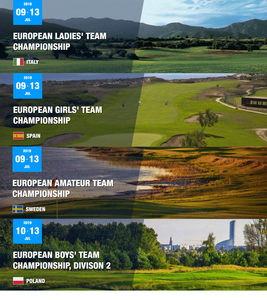 Nos sélections pour les CE par équipe  Fédération Royale Belge de Golf