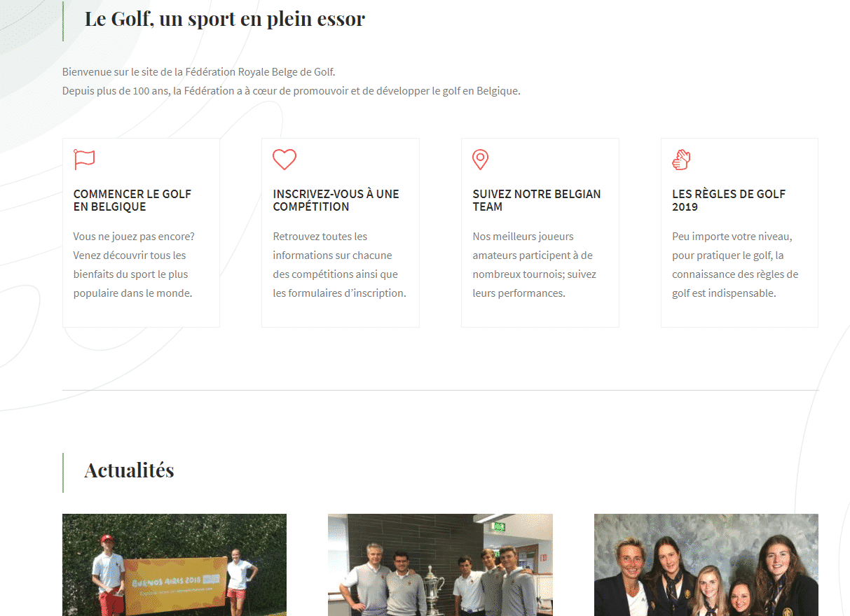Nouveau site de la FRBG