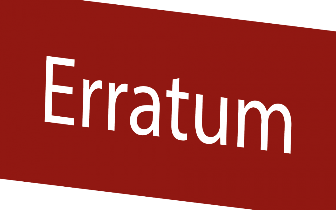 Erratum #BEgolf 19.2