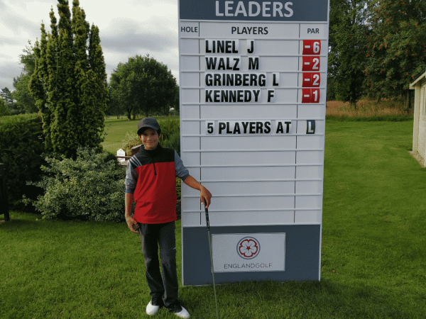 Lev Grinberg in Top 20 van English Boys’ U14 Open Amateur