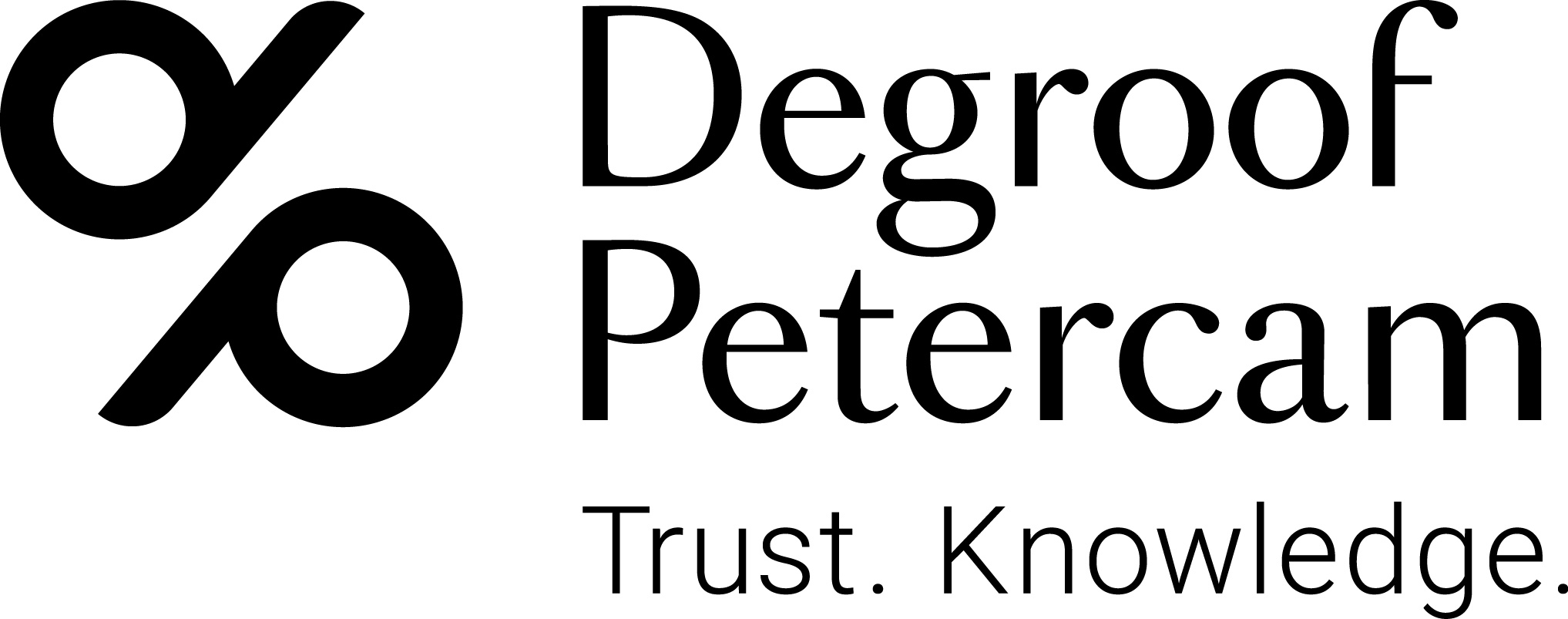 DP logo Trust Knowledge - black